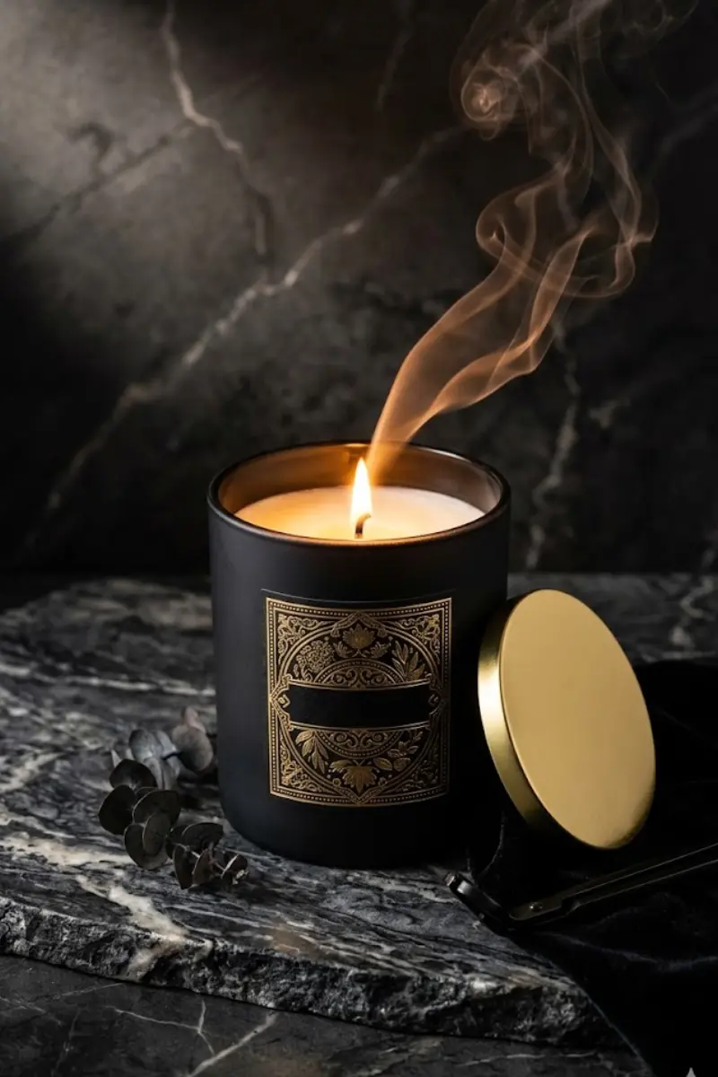 Black & Gold Luxury Scented Candle