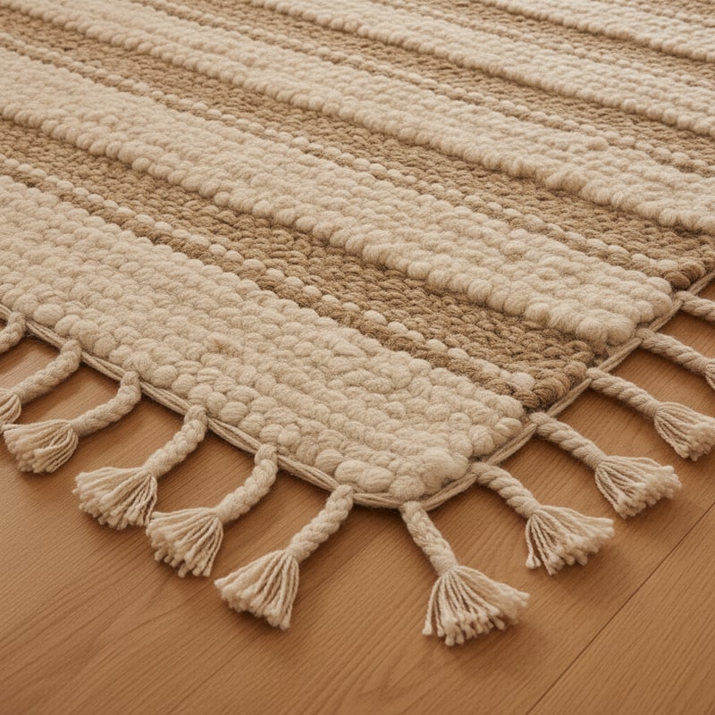 Coastal Ivory Jute and Cotton Blend Rug view 2