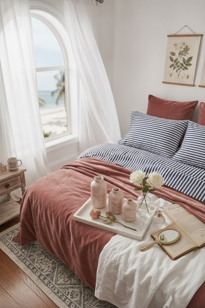Coastal Stripe Percale Sheet Set view 2