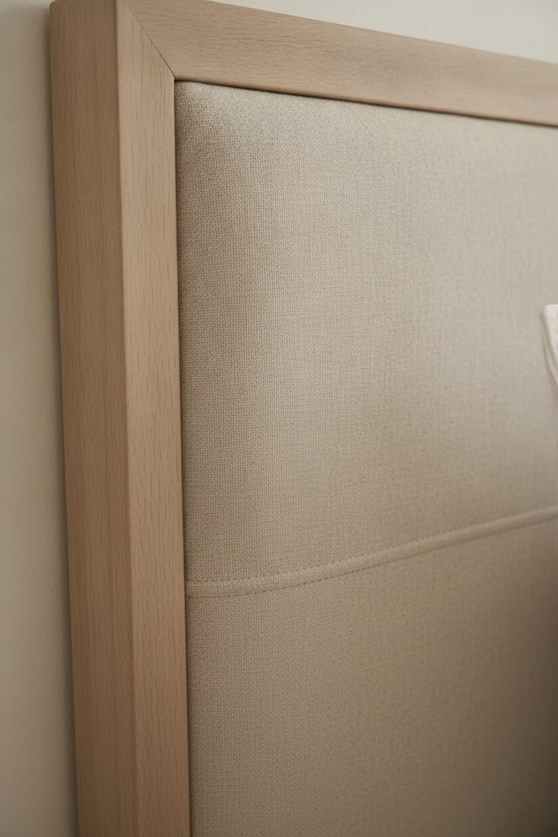 Cream Minimalist Abstract Area Rug styled in a room
