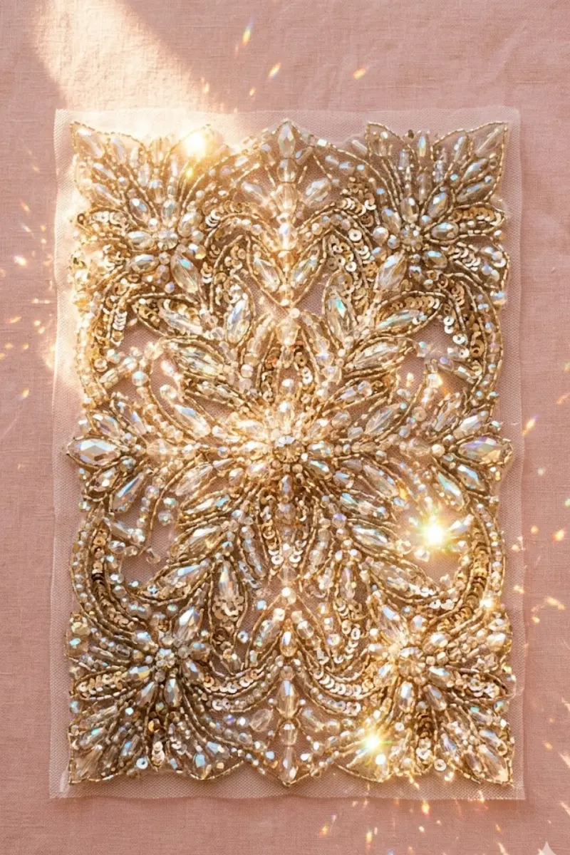 Crystal Beaded Decorative Wall Art Panel