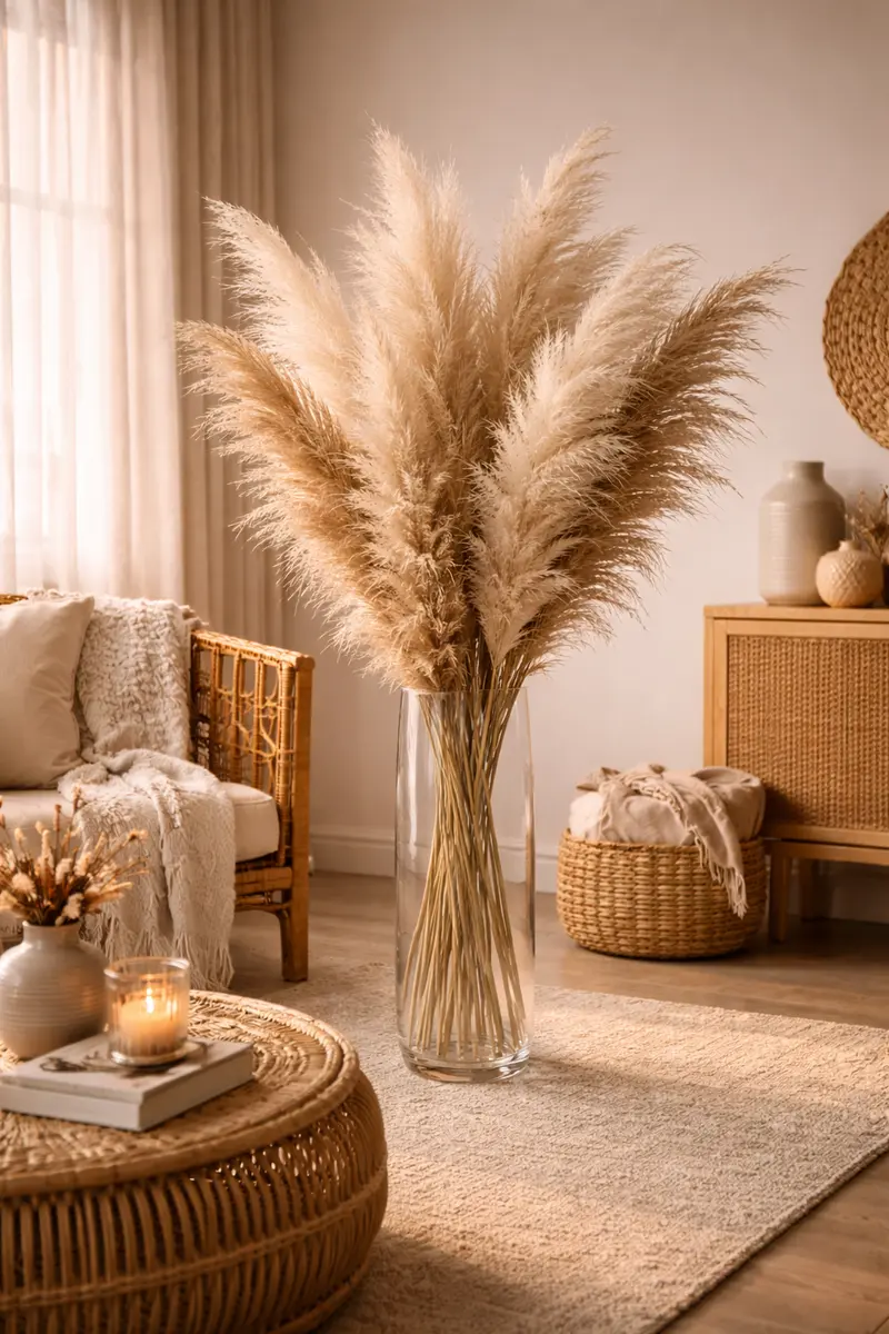 Dried Pampas Grass Luxury Arrangement