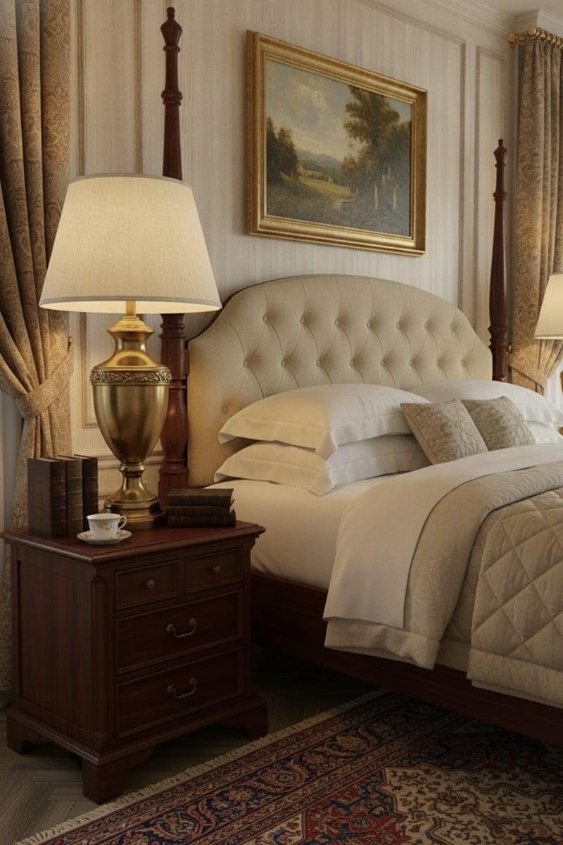 Empire Shade Brass Table Lamp view 3