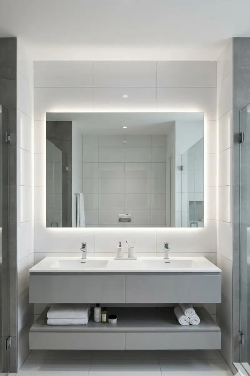 Frameless LED Bathroom Vanity Mirror