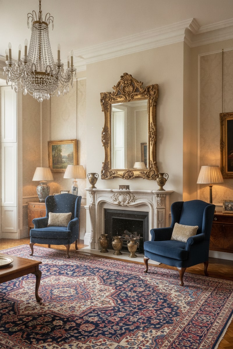 Gilded Ornate Carved Mirror view 3