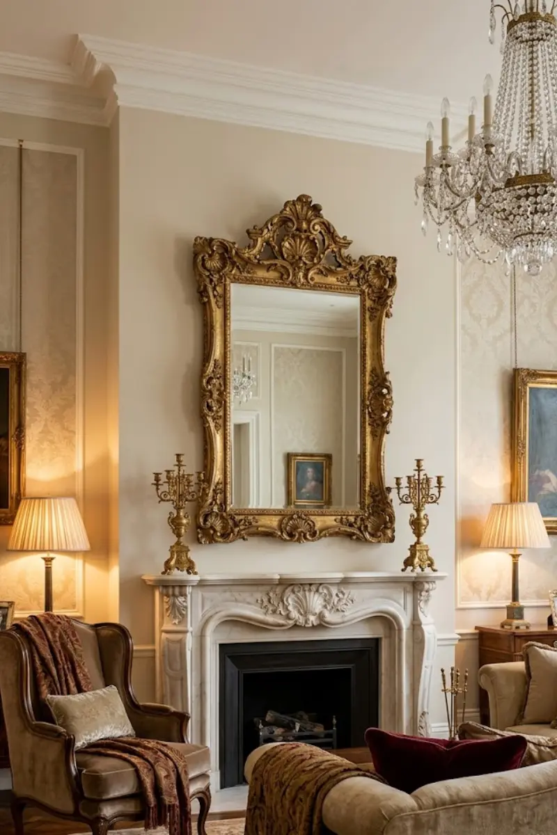 Gilded Ornate Carved Mirror