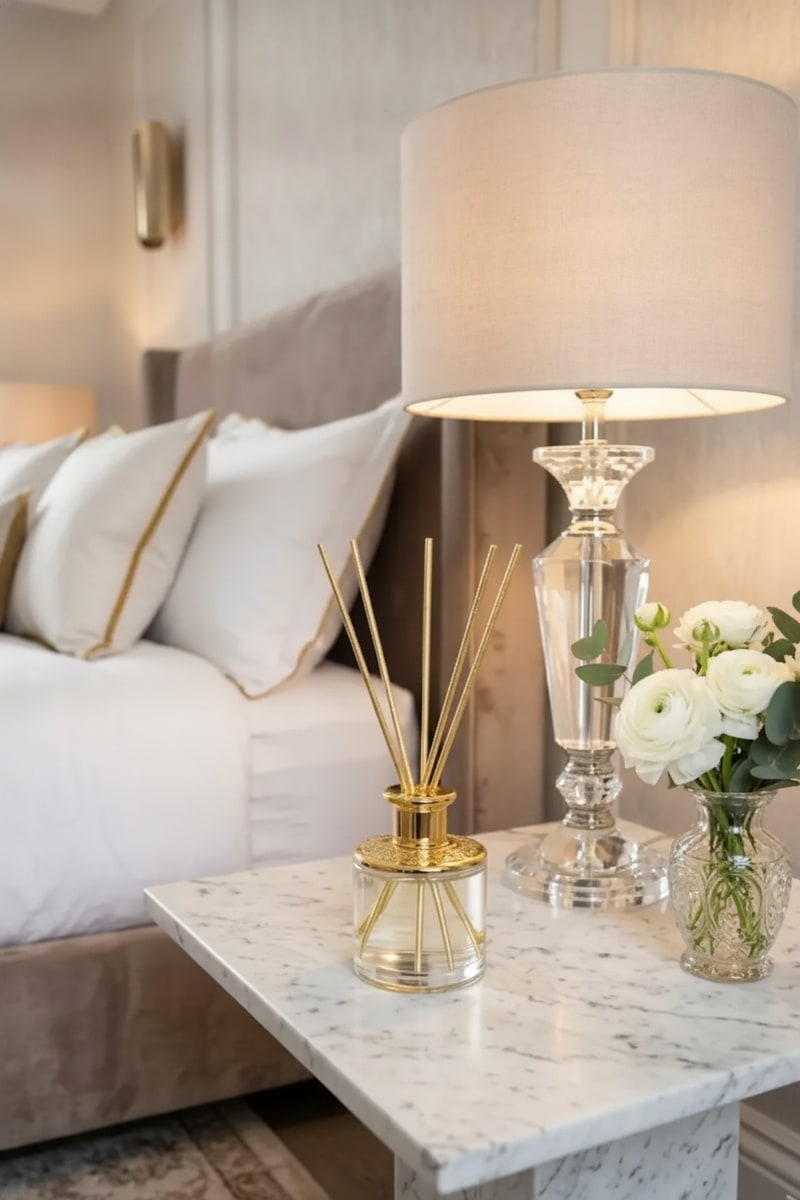 Gold Reed Diffuser Luxury Home Scent Set view 3