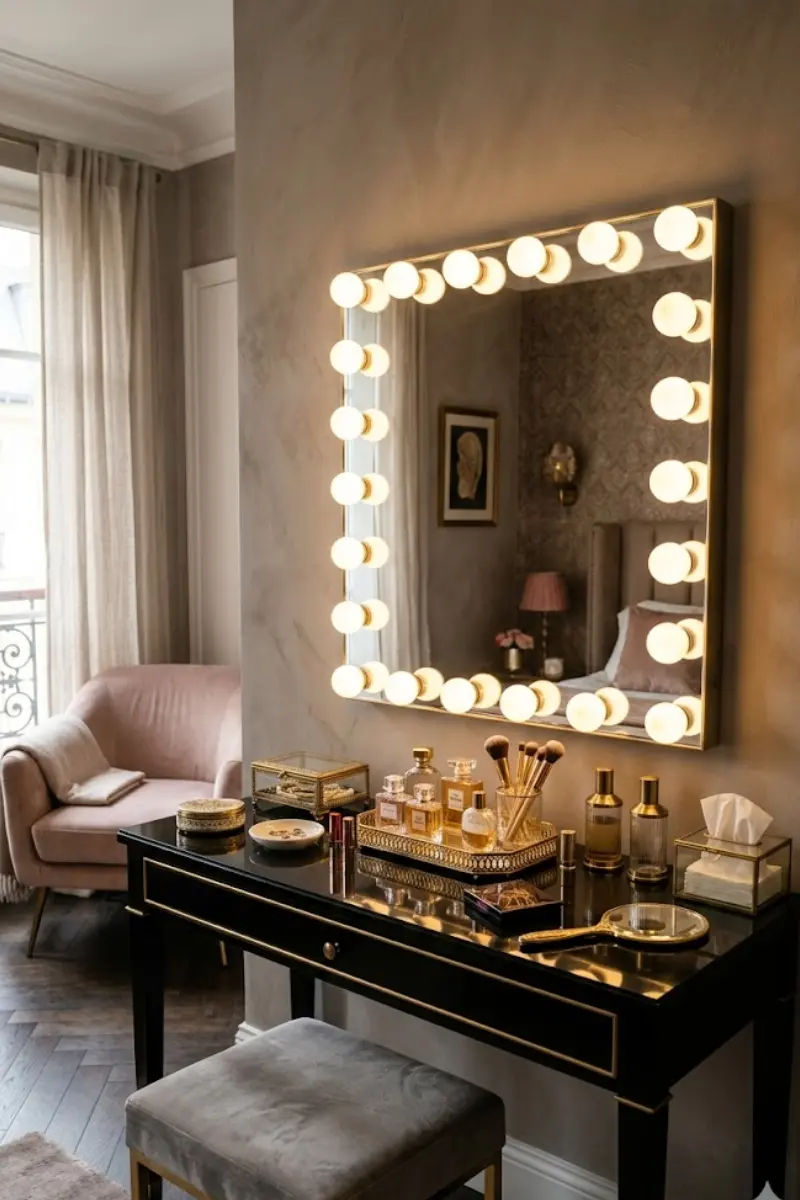 Hollywood Vanity Mirror with Bulbs
