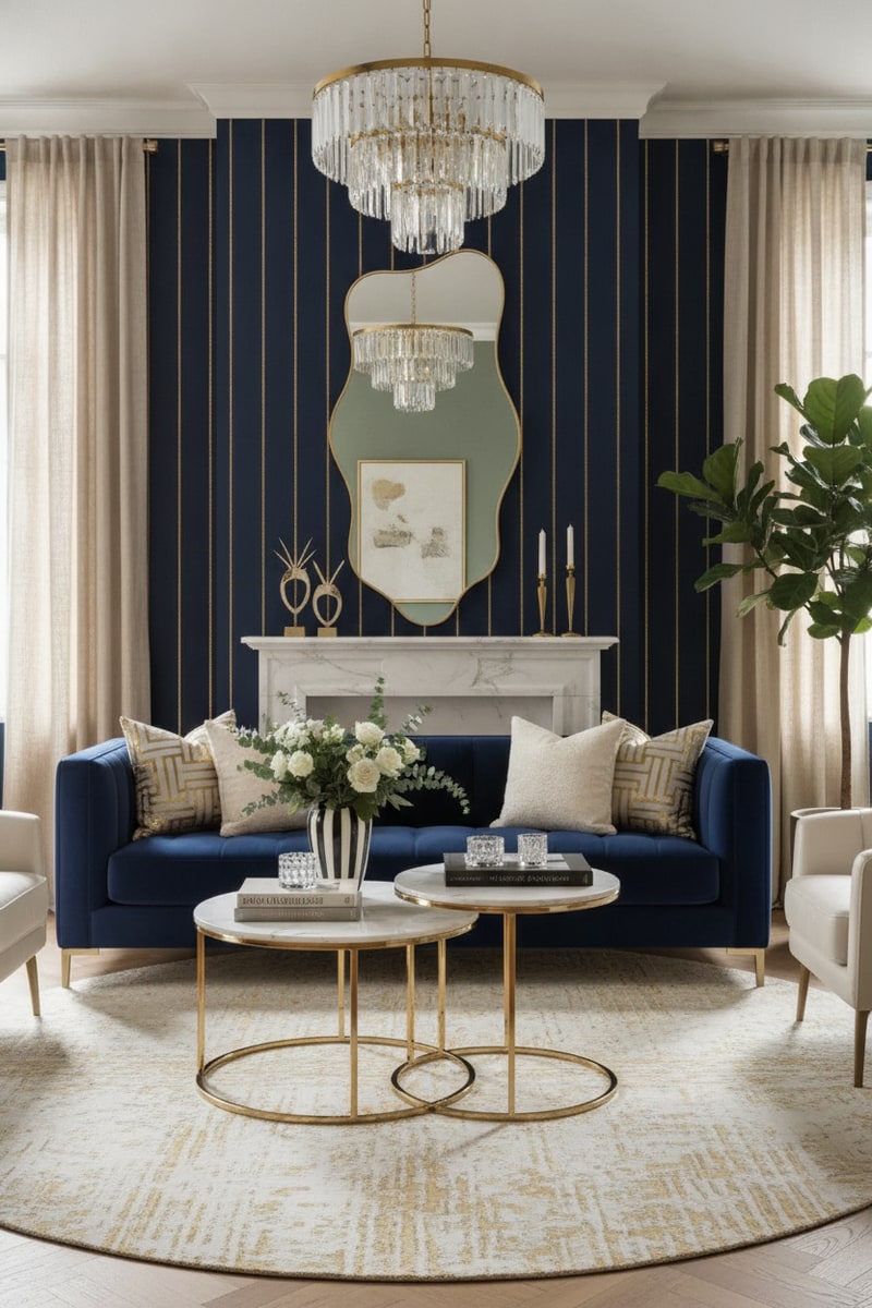Irregular Asymmetrical Designer Mirror view 3