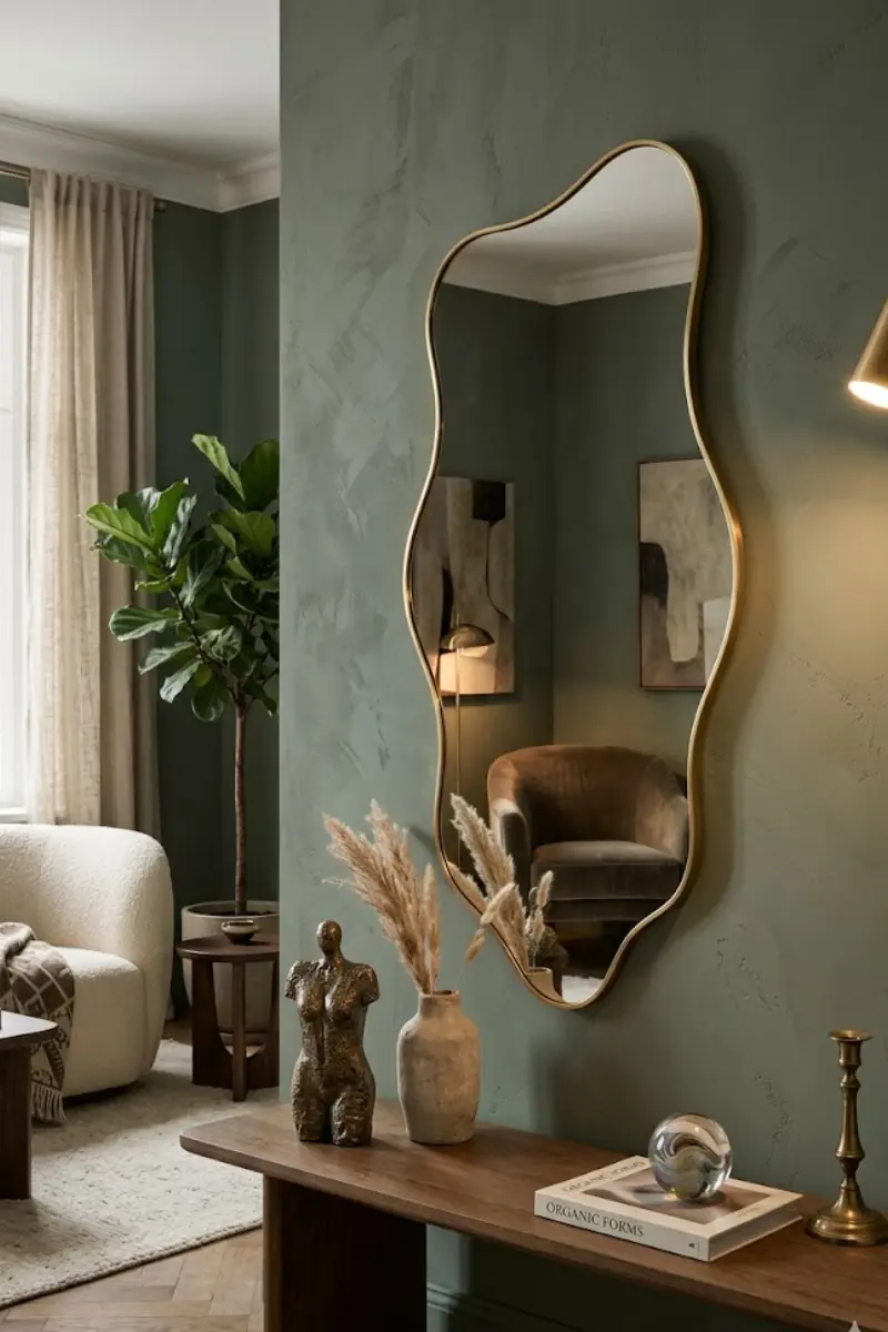 Irregular Asymmetrical Designer Mirror