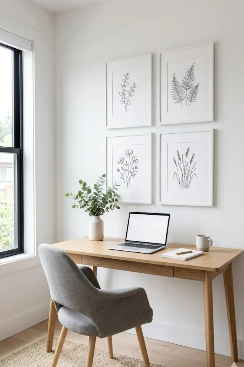 Minimalist Line Art Framed Print Set
