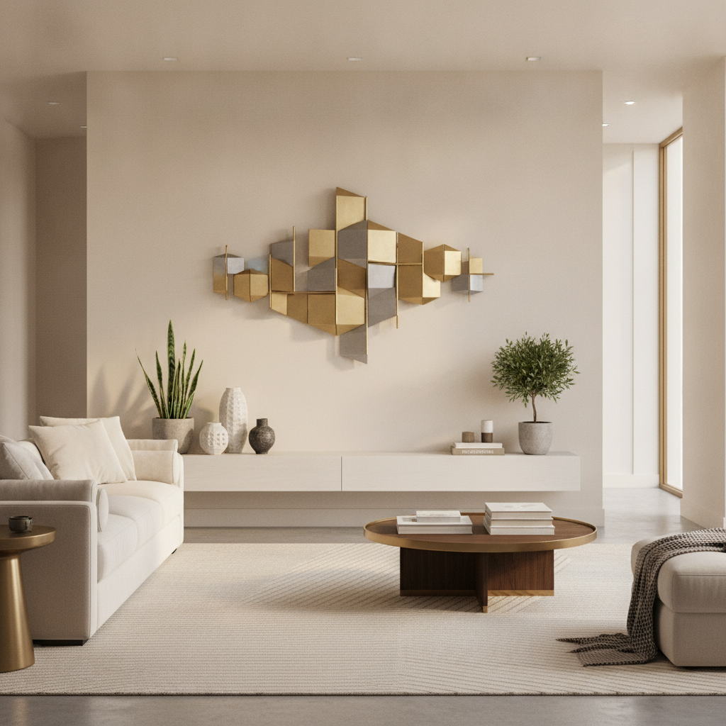 Modern Abstract 3D Metal Wall Art