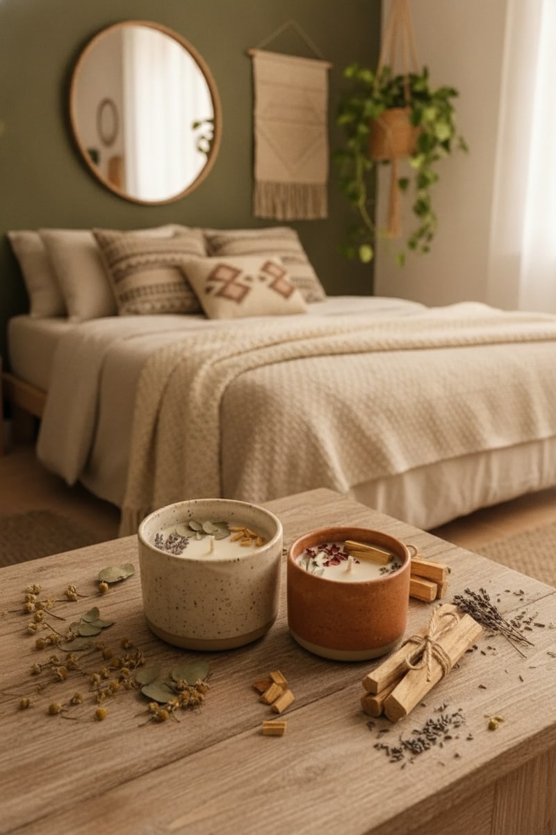 Palo Santo Aromatherapy Soy Candle Set view 3