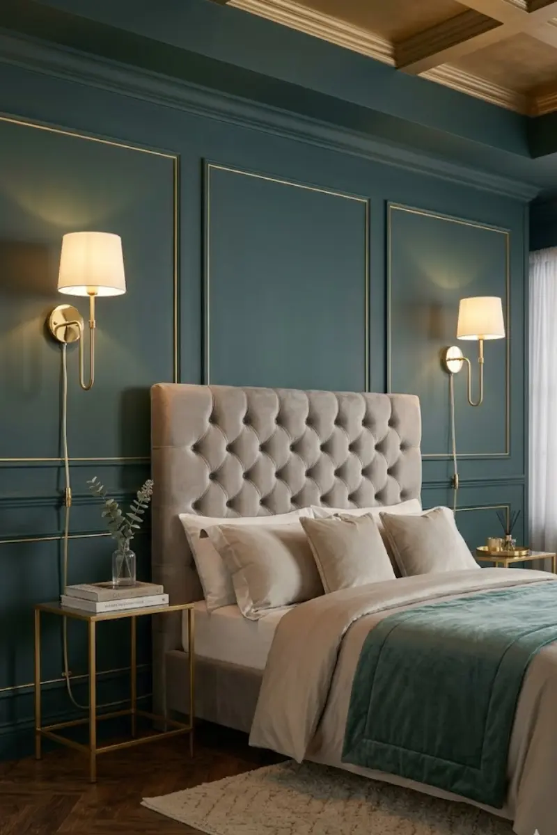 Plug-In Gold Wall Sconce