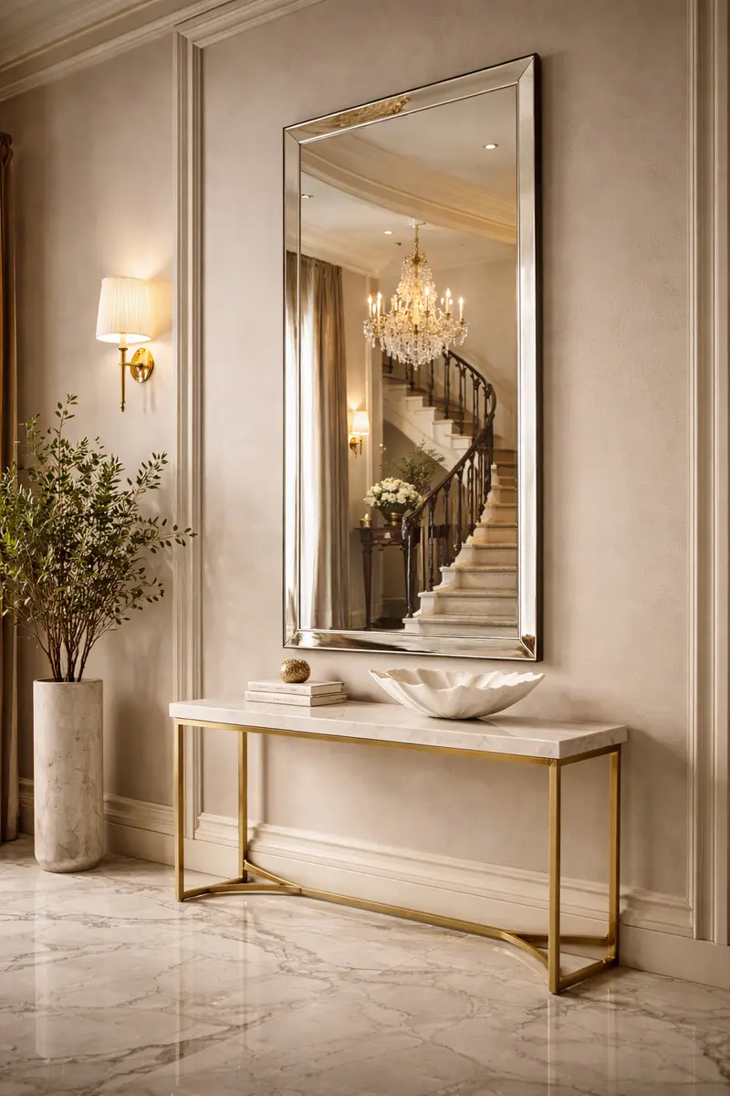 Rectangular Beveled Edge Wall Mirror