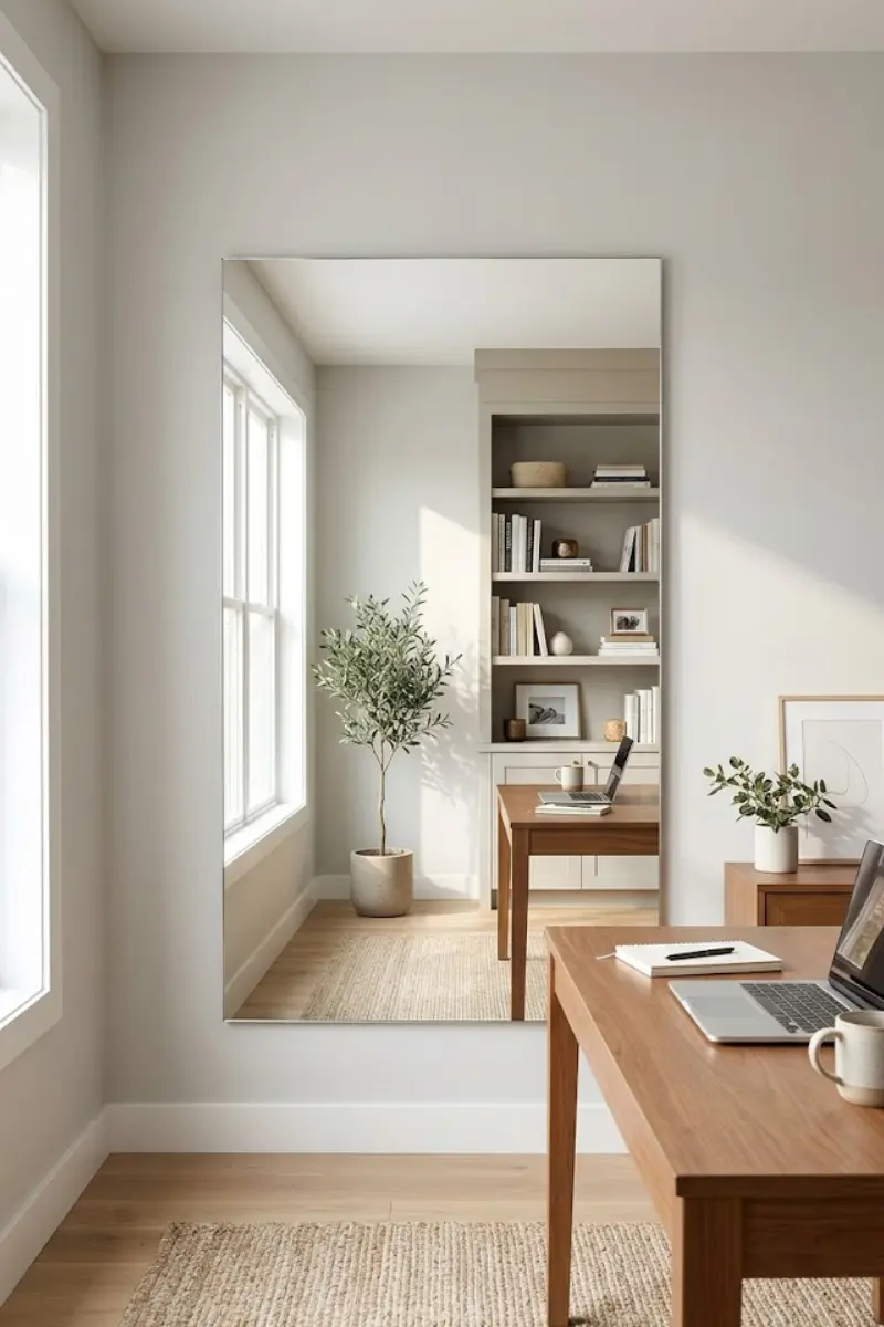 Rectangular Frameless Office Mirror