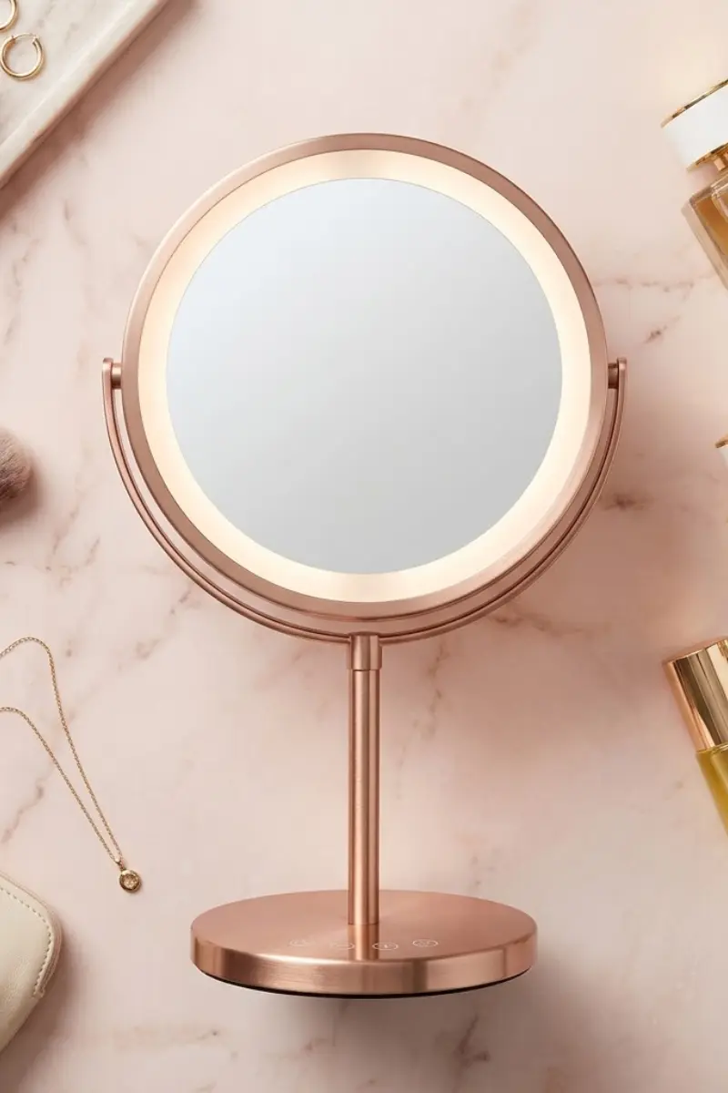 Tabletop LED Makeup Mirror
