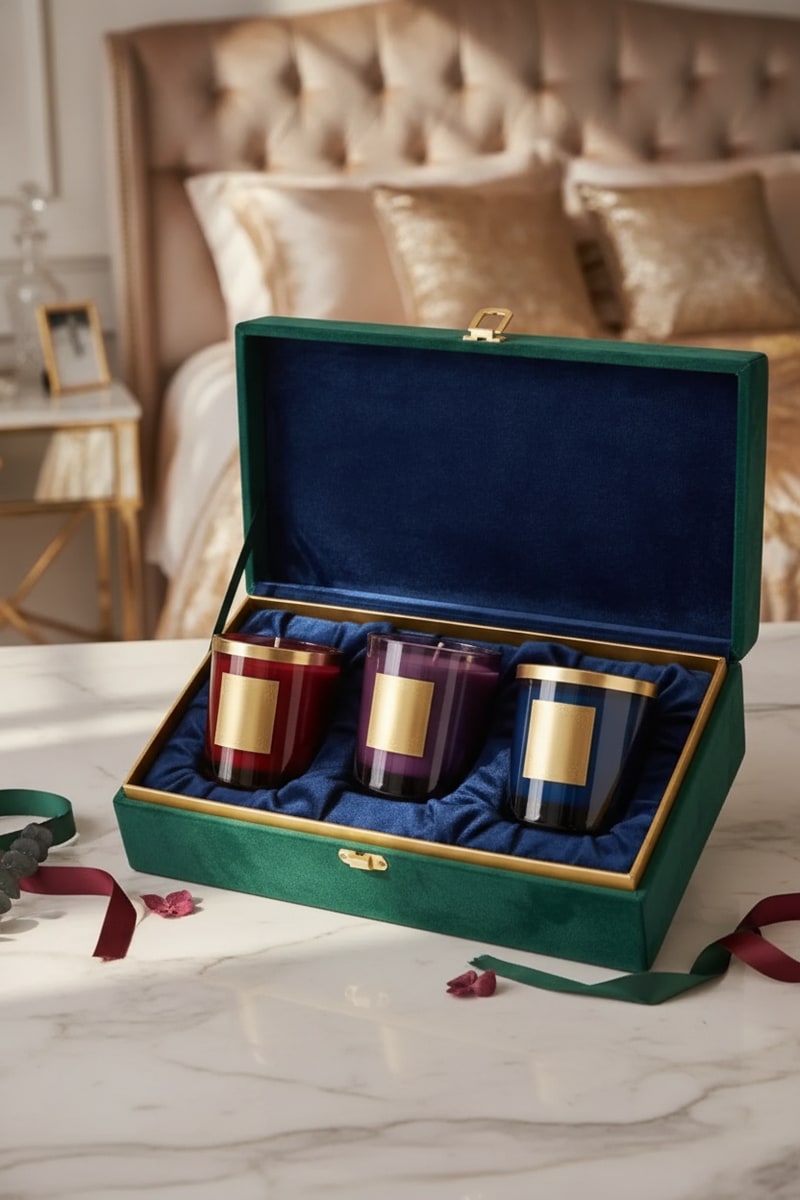 Velvet Box Luxury Candle Gift Set view 3