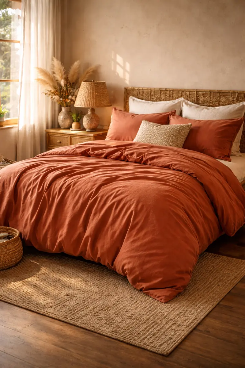 Washed Cotton Boho Bedding Set