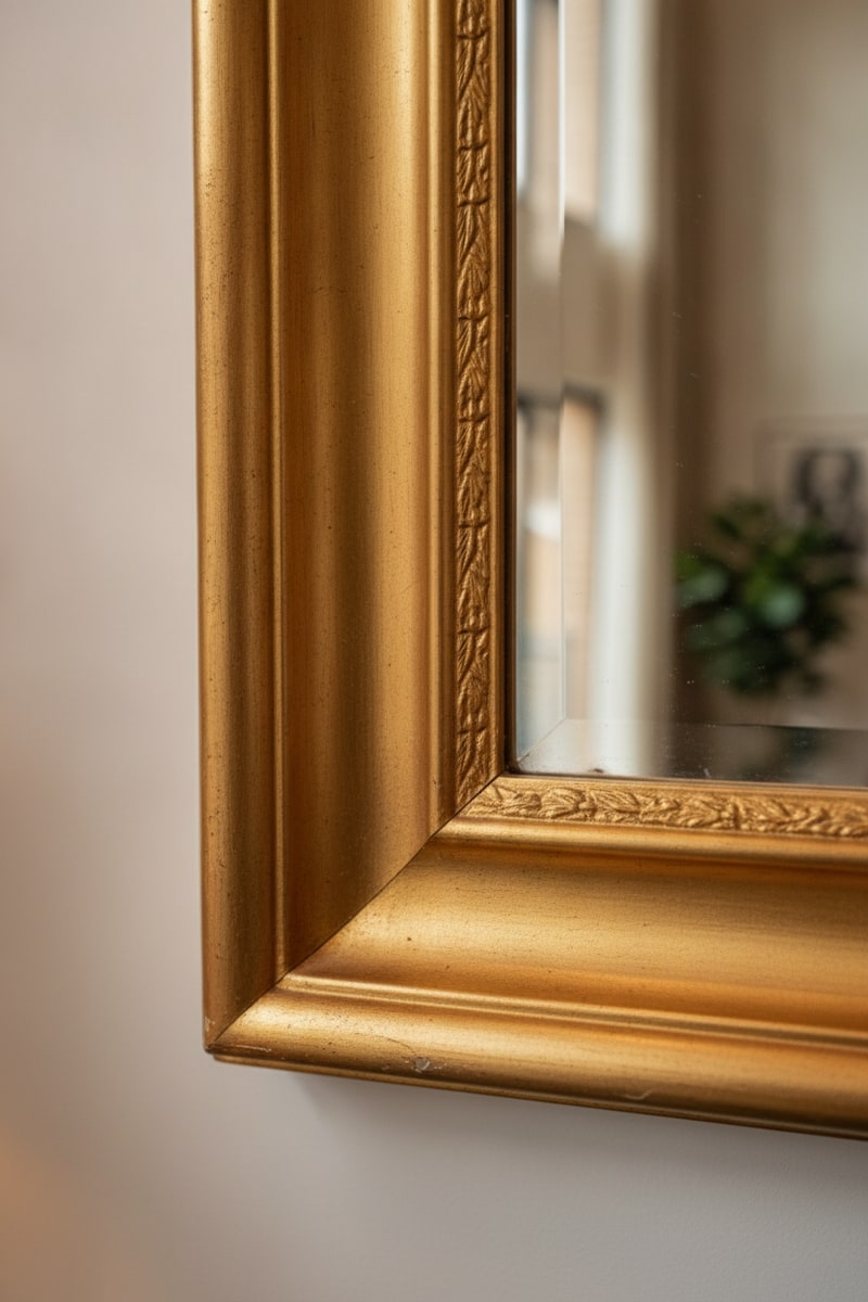 XL Statement Living Room Mirror styled in a room