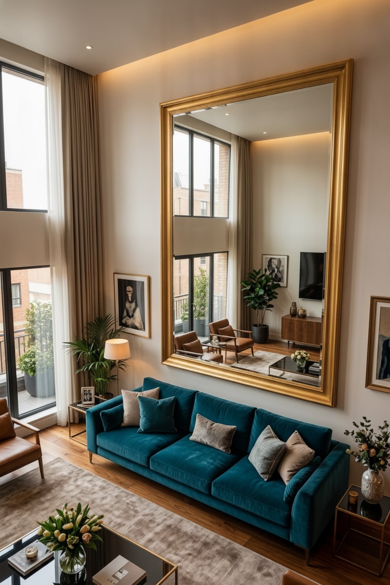 XL Statement Living Room Mirror view 3