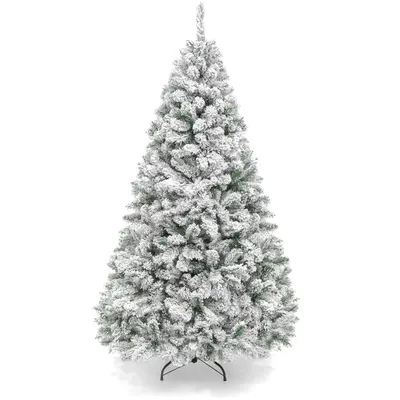 Snow Flocked Christmas Tree view 3