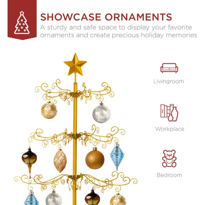 Wrought Iron Ornament Display Tree view 2