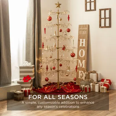 Wrought Iron Ornament Display Tree view 3
