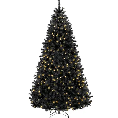 Black Pre-Lit Christmas Tree, Viral Twinkling Lights view 2