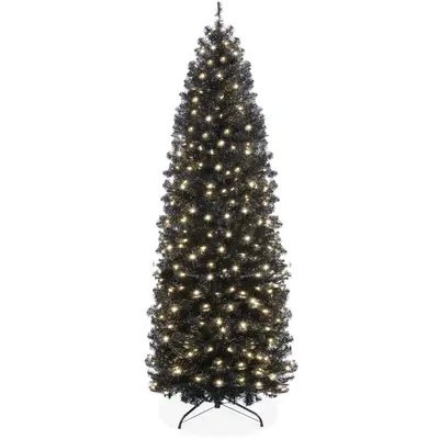 Pre-Lit Black Pencil Christmas Tree view 4