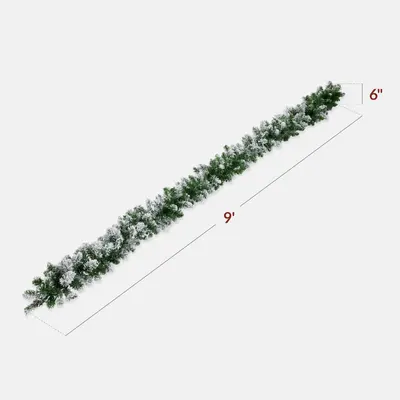 Pre-Lit Christmas Garland with 2-in-1 Lights view 2