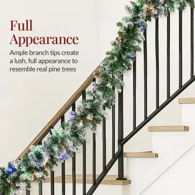 Pre-Lit Christmas Garland with 2-in-1 Lights view 4