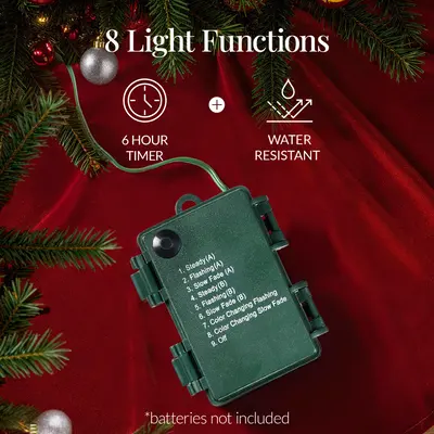 Pre-Lit Christmas Garland with 2-in-1 Lights view 5