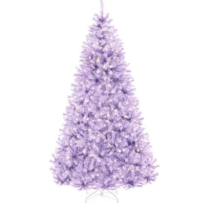 Pre-Lit Lavender Christmas Tree view 1
