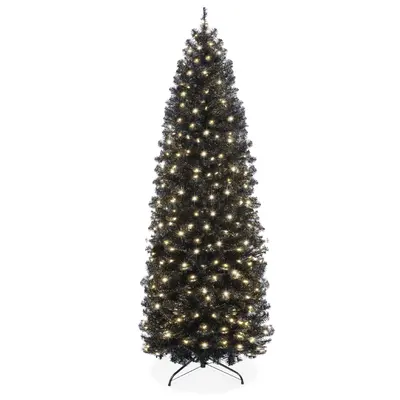 Pre-Lit Black Pencil Christmas Tree view 5