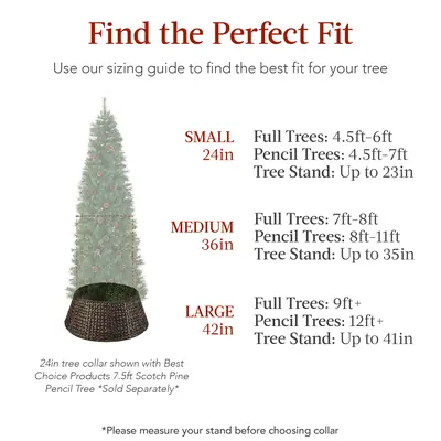 Braided Hyacinth Christmas Tree Collar view 5