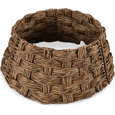 Basket Woven Hyacinth Christmas Tree Collar view 3