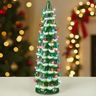 Hand-Painted Ceramic Christmas Tree view 1