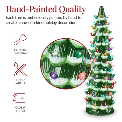Hand-Painted Ceramic Christmas Tree view 3
