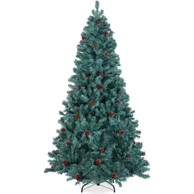 Pre-Decorated Christmas Tree with Pinecones view 3