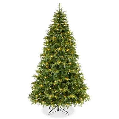 Pre-Lit Cedar Cypress Christmas Tree view 2