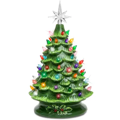 Mini Pre-Lit Ceramic Christmas Tree view 5