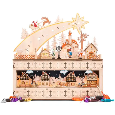 Wooden Shooting Star Advent Calendar view 1