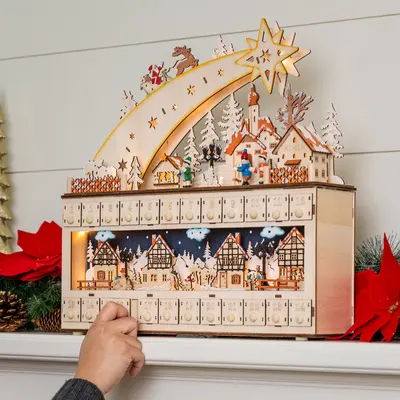 Wooden Shooting Star Advent Calendar view 3