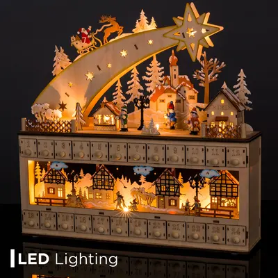 Wooden Shooting Star Advent Calendar view 5