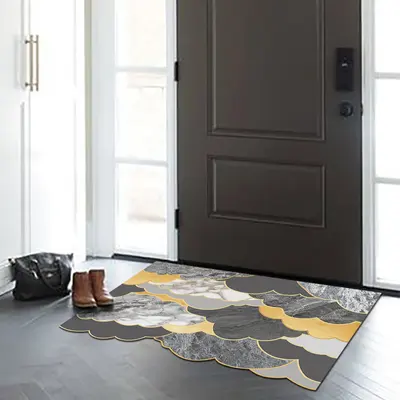 2' x 3' Morden Creat Novelty Non-slip Front Door Mat PVC Stain Resistant Entryway Rug
