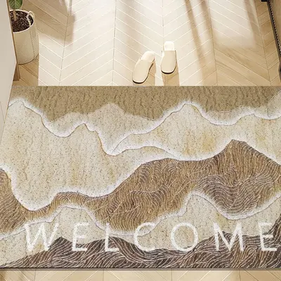 2' x 3' Natural Scenery Morden Novelty Non-slip Front Door Mat PVC Entryway Rug