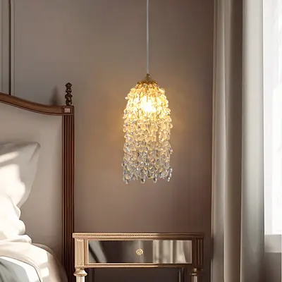 Crystal 3-Color Gold Droplets Pendant Light Gold Lighting