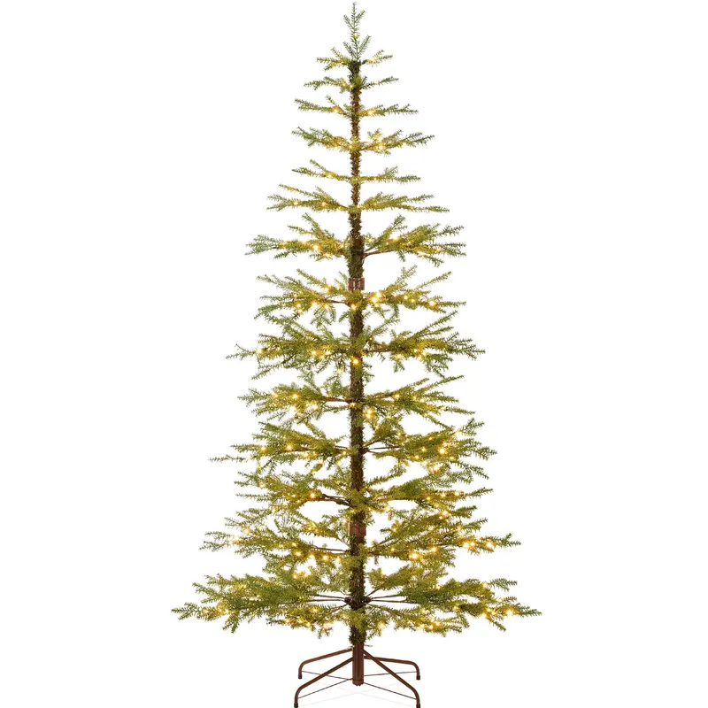 Pre-Lit Sparse Christmas Tree, Cordless styled in a room