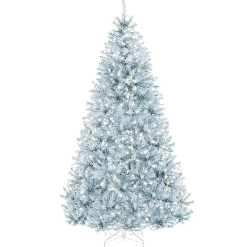 Pre-Lit Ice Blue Christmas Tree